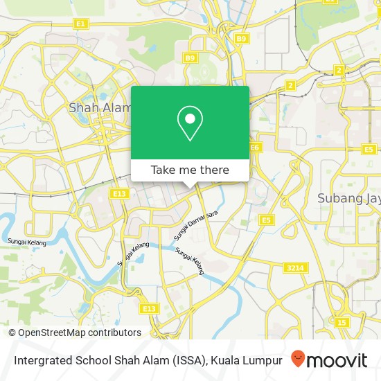 Intergrated School Shah Alam (ISSA) map