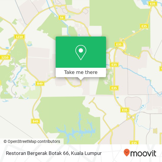 Restoran Bergerak Botak 66 map