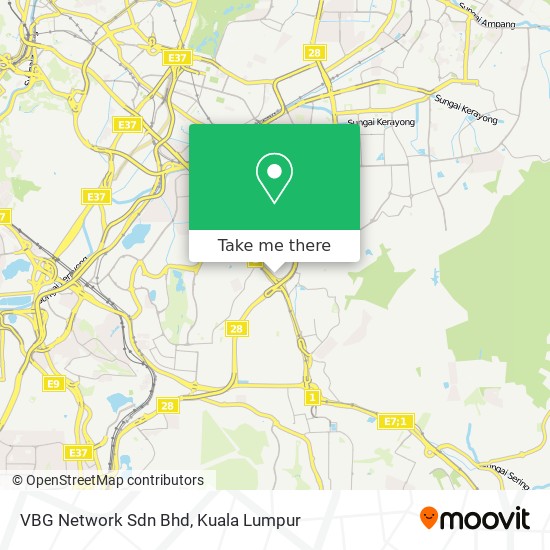 VBG Network Sdn Bhd map