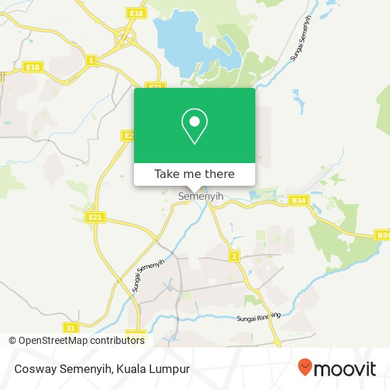 Cosway Semenyih map