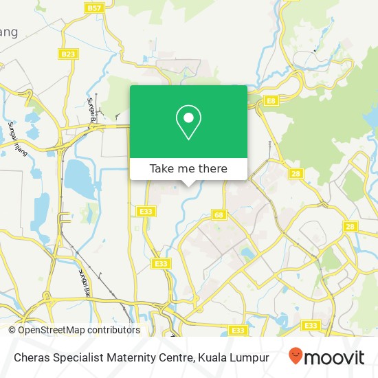 Cheras Specialist Maternity Centre map