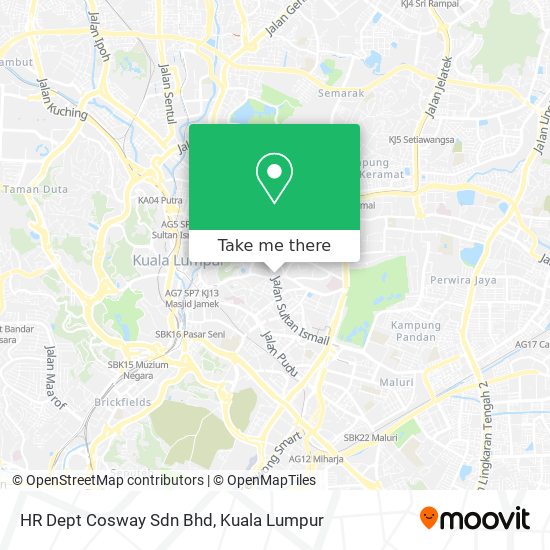 Peta HR Dept Cosway Sdn Bhd