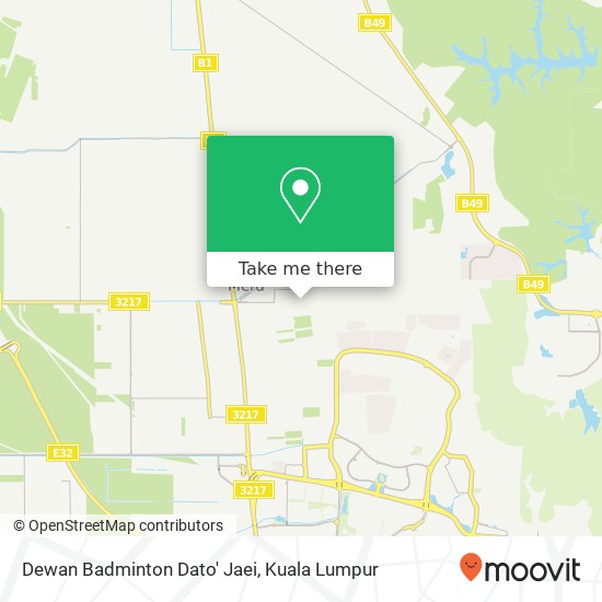 Dewan Badminton Dato' Jaei map