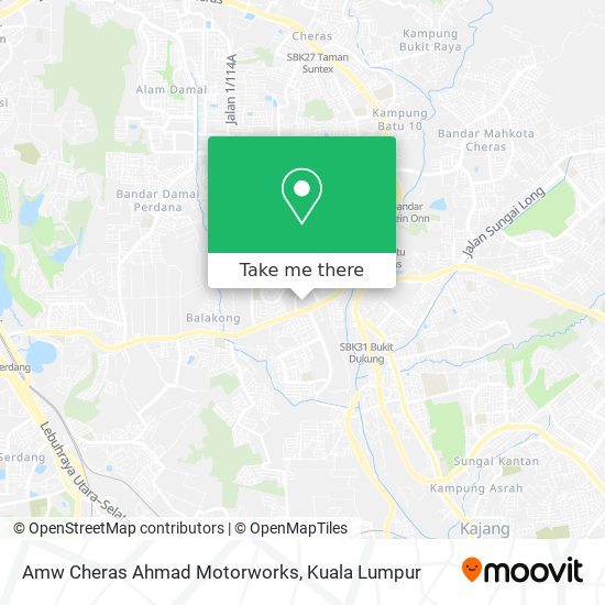 Amw Cheras Ahmad Motorworks map
