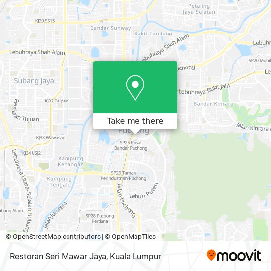 Peta Restoran Seri Mawar Jaya