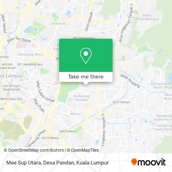 Mee Sup Utara, Desa Pandan map