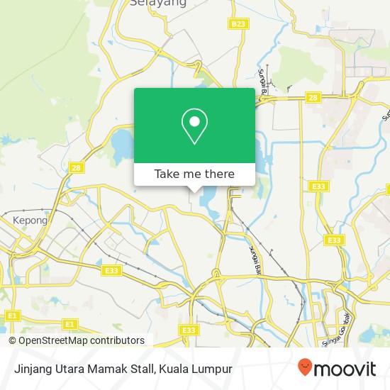 Peta Jinjang Utara Mamak Stall