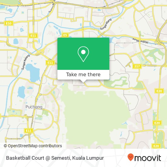 Basketball Court @ Semesti map
