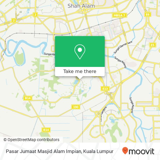 Peta Pasar Jumaat Masjid Alam Impian