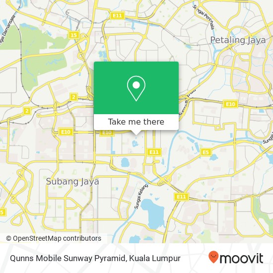 Qunns Mobile Sunway Pyramid map