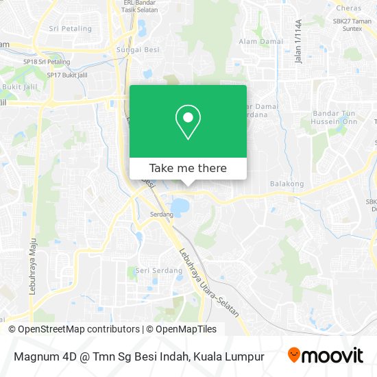 Peta Magnum 4D @ Tmn Sg Besi Indah