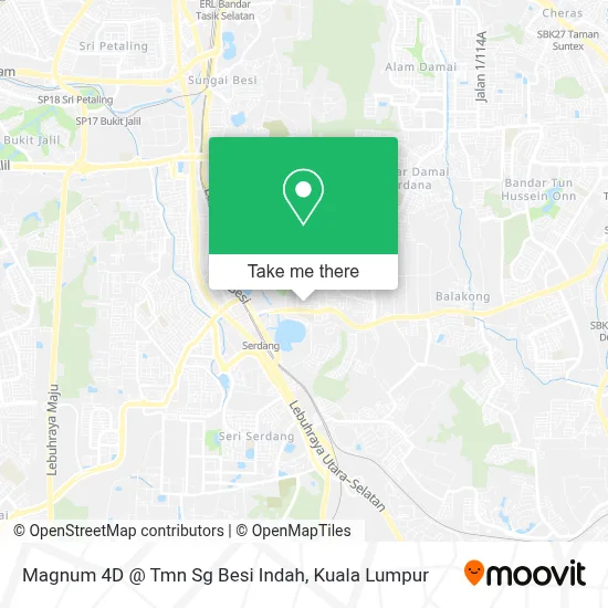 Magnum 4D @ Tmn Sg Besi Indah map