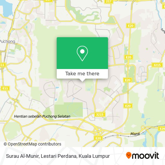 Surau Al-Munir, Lestari Perdana map