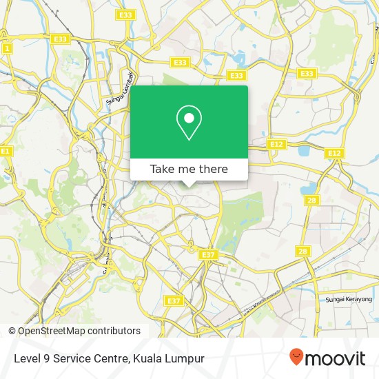 Level 9 Service Centre map