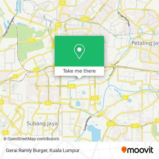 Gerai Ramly Burger map