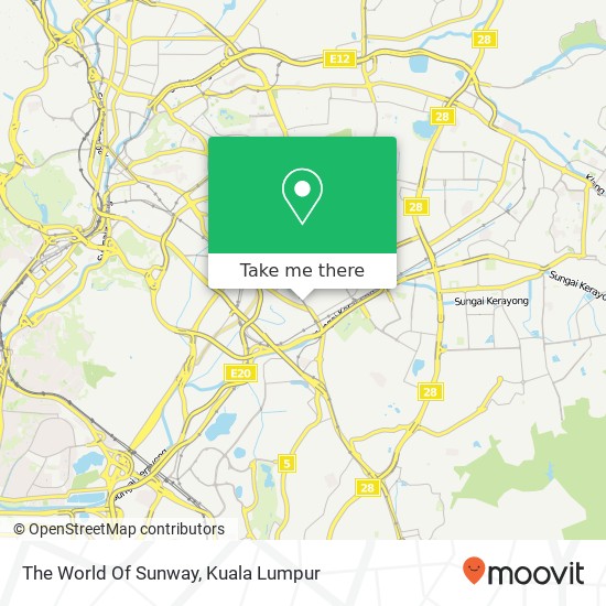 The World Of Sunway map