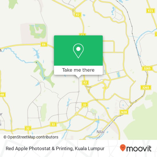 Red Apple Photostat & Printing map
