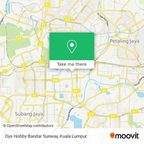 Peta Dys Hobby Bandar Sunway