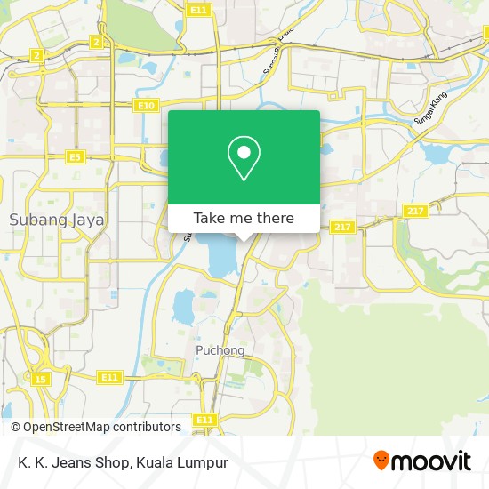 K. K. Jeans Shop map