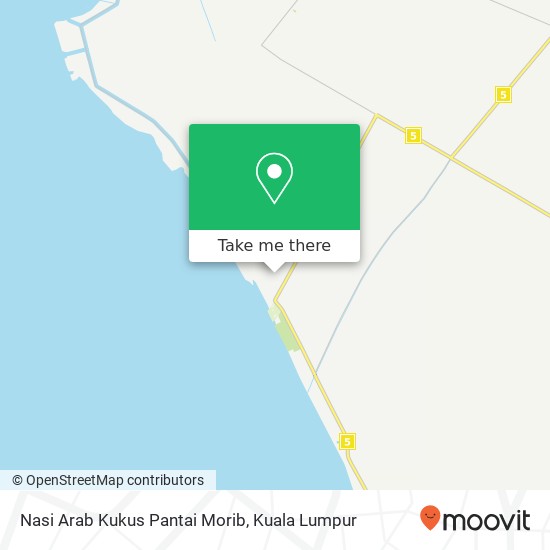 Nasi Arab Kukus Pantai Morib map