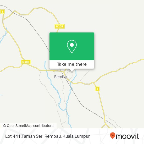 Lot 441,Taman Seri Rembau map