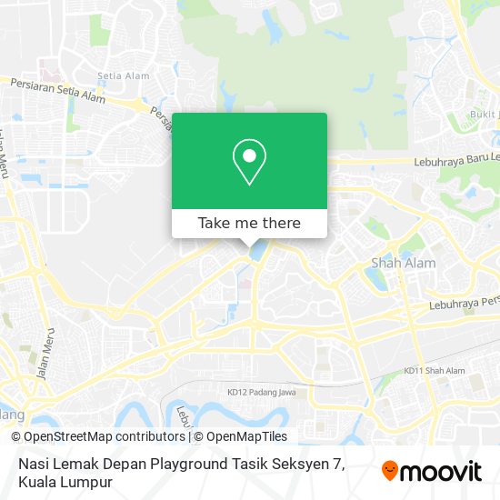 Nasi Lemak Depan Playground Tasik Seksyen 7 map