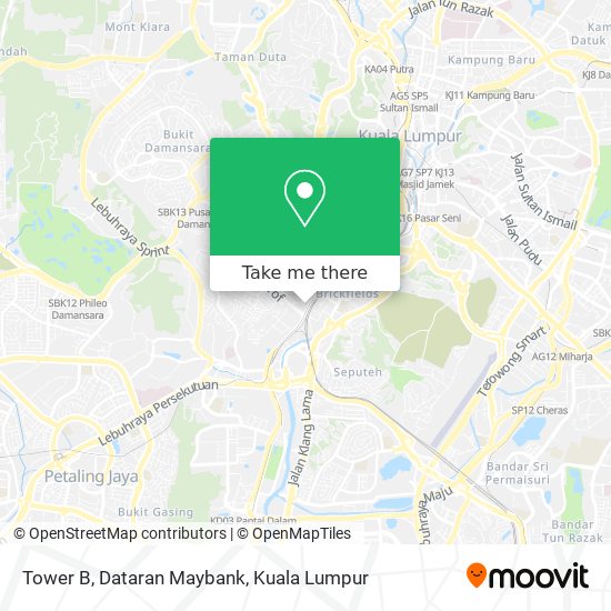 Tower B, Dataran Maybank map