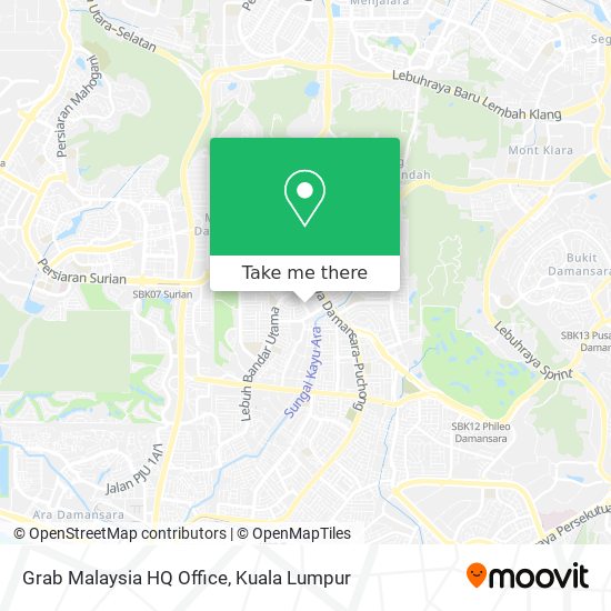 Peta Grab Malaysia HQ Office