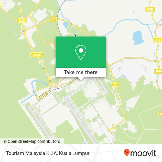 Tourism Malaysia KLIA map