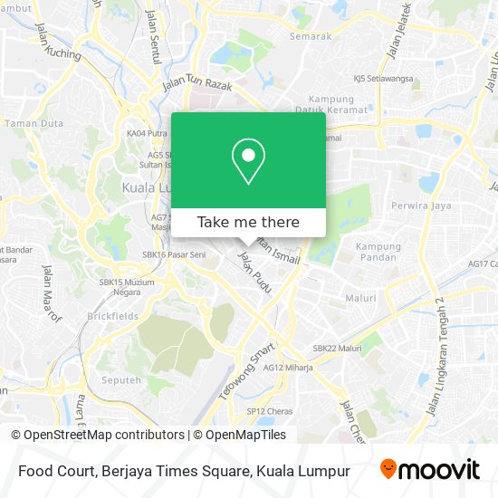 Food Court, Berjaya Times Square map