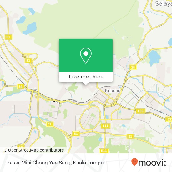 Pasar Mini Chong Yee Sang map