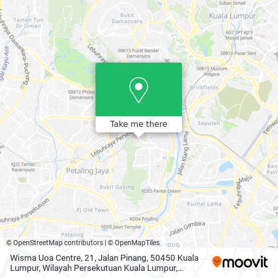 Wisma Uoa Centre, 21, Jalan Pinang, 50450 Kuala Lumpur, Wilayah Persekutuan Kuala Lumpur, Malaysia map