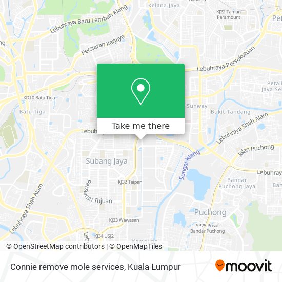Connie remove mole services map