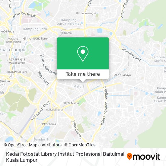 Kedai Fotostat Library Institut Profesional Baitulmal map