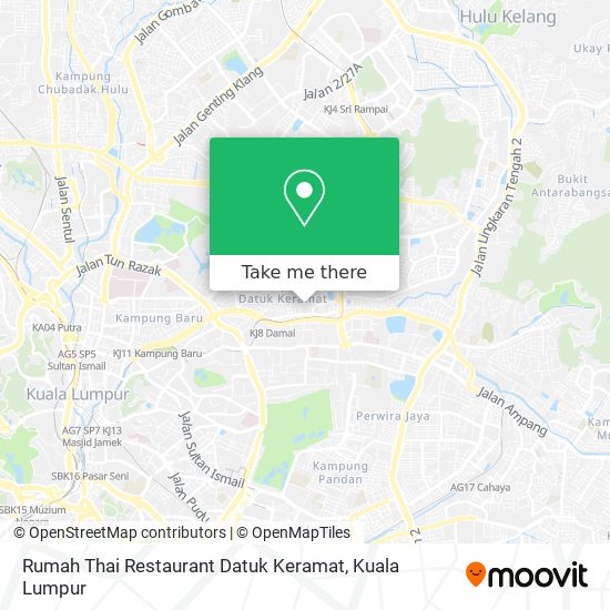 Peta Rumah Thai Restaurant Datuk Keramat