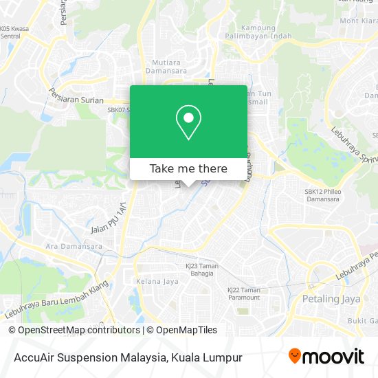 Peta AccuAir Suspension Malaysia