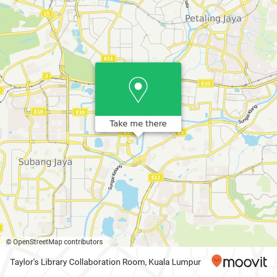 Taylor's Library Collaboration Room map