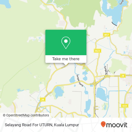 Selayang Road For UTURN map