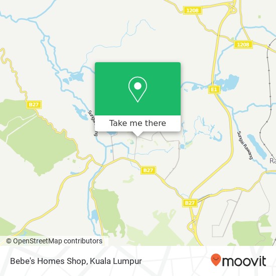 Bebe's Homes Shop map