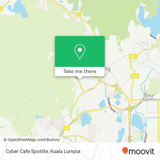 Cyber Cafe Spotlite map