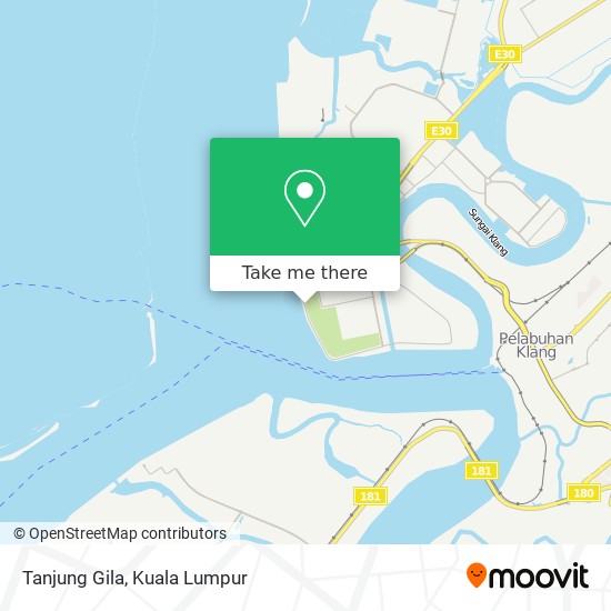 Tanjung Gila map