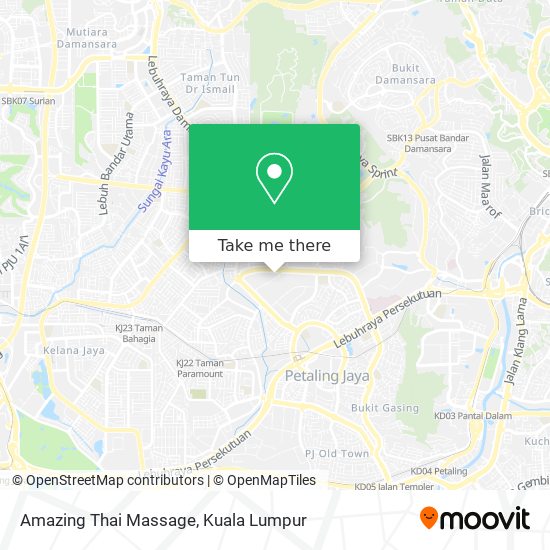 Amazing Thai Massage map