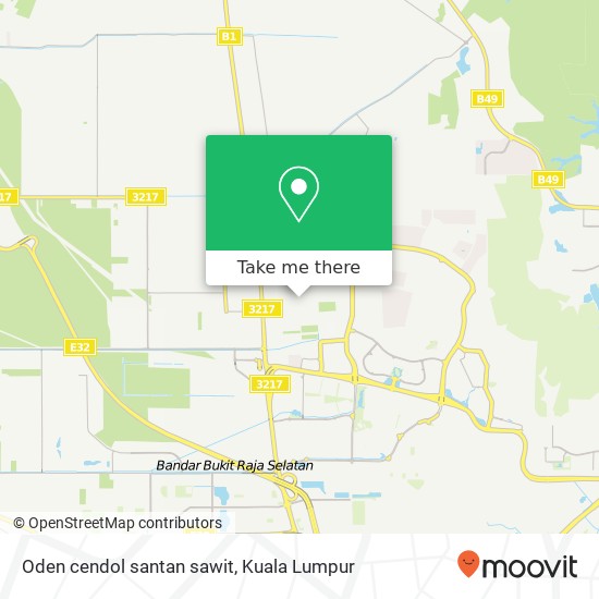 Oden cendol santan sawit map