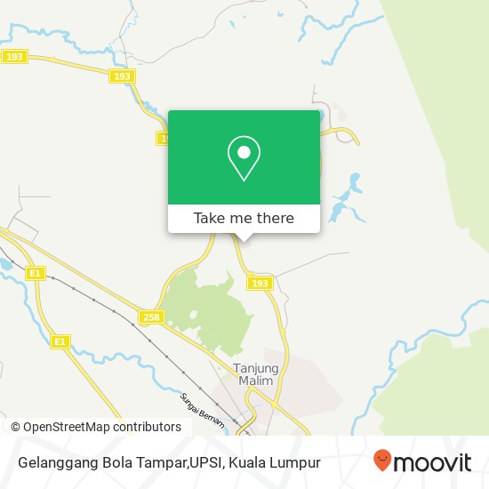 Gelanggang Bola Tampar,UPSI map