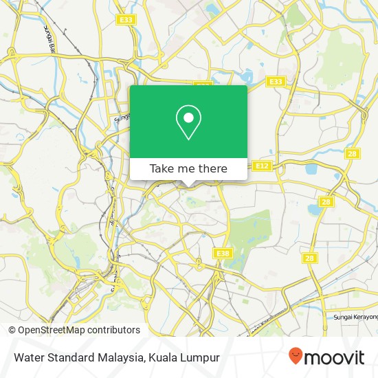 Peta Water Standard Malaysia