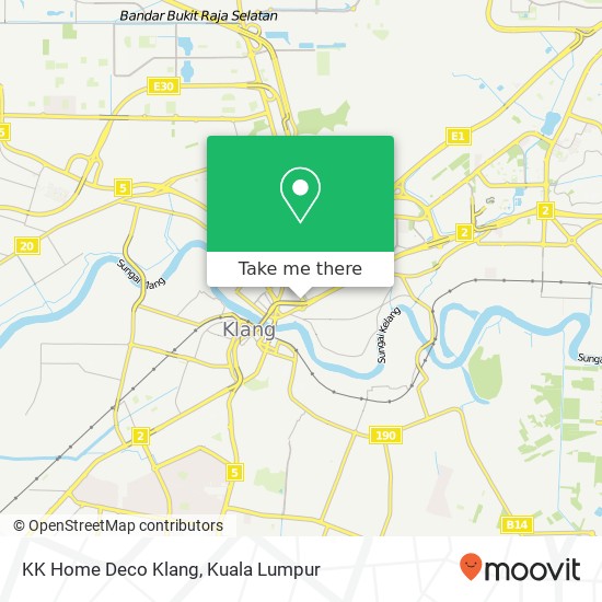 KK Home Deco Klang map