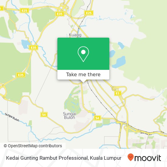 Kedai Gunting Rambut Professional map