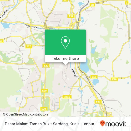 Pasar Malam Taman Bukit Serdang map