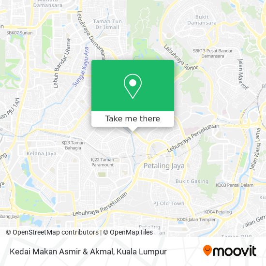 Peta Kedai Makan Asmir & Akmal
