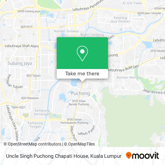 Uncle Singh Puchong Chapati House map